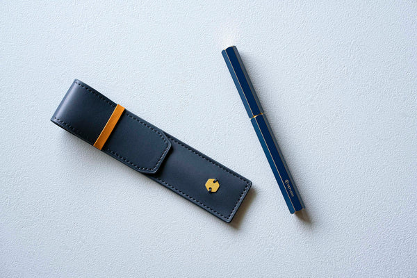 Classic Reflect Pen Pouch – Blue, ystudio, stationery design