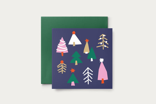 Christmas Greeting Card – Christmas Trees, Suska&Kabsch, stationery design