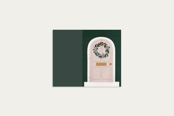 Pop-up Christmas Greeting Card – Cosy Room, UWP Luxe, stationery design