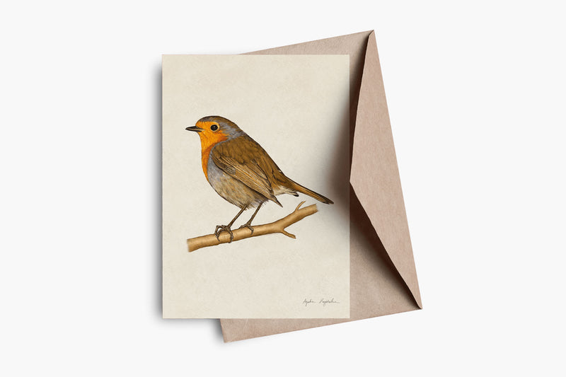 Greeting Card – Robin, Stationery design, Tukan Media
