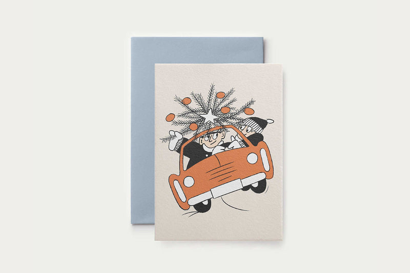 Christmas Greeting Card – Car, Suska&Kabsch, home office, stationery design