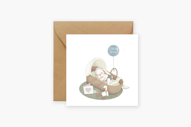 Greeting Card, Hi Little, stationery design, home office
