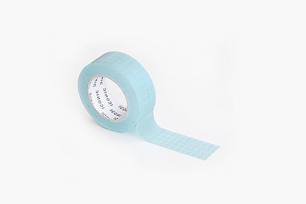 Paper Masking Tape – Grid Powder Blue