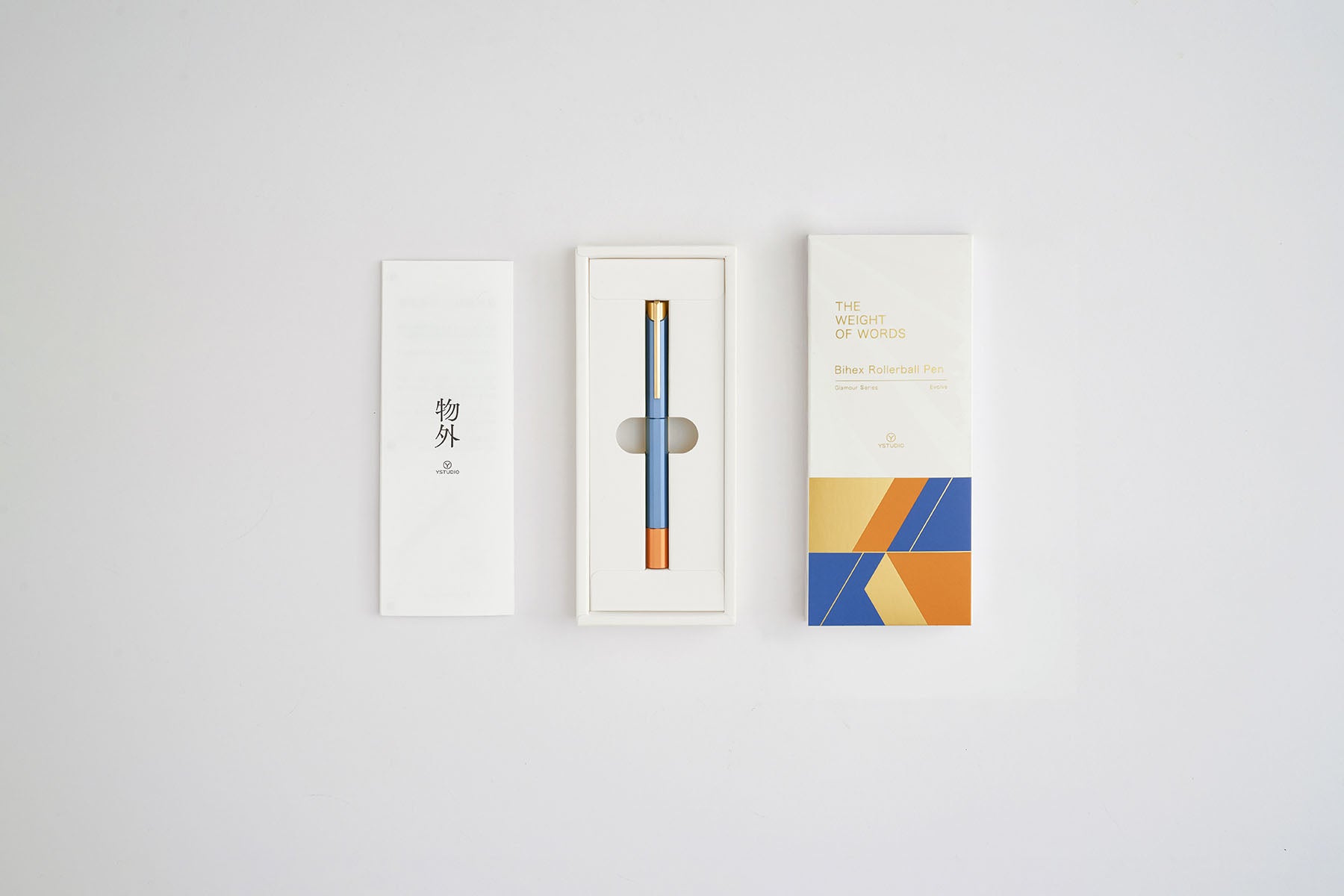 Pióro kulkowe YSTUDIO Glamour Evolve – Blue Gin, ystudio, sklep papierniczy, domowe biuro