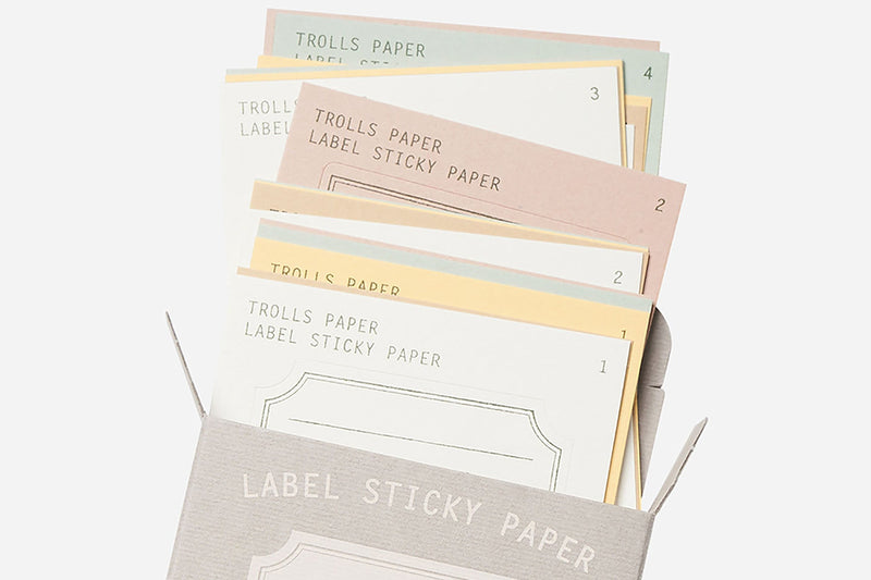 Paper Label Stickers, Trolls Paper, home office, stationery design