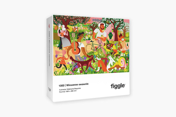 Puzzle 1000 - Spring Fun, Figgle, paper design